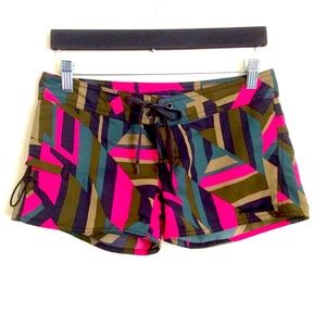 Patagonia Wavefarer Pink Camo Board Shorts Sz 0